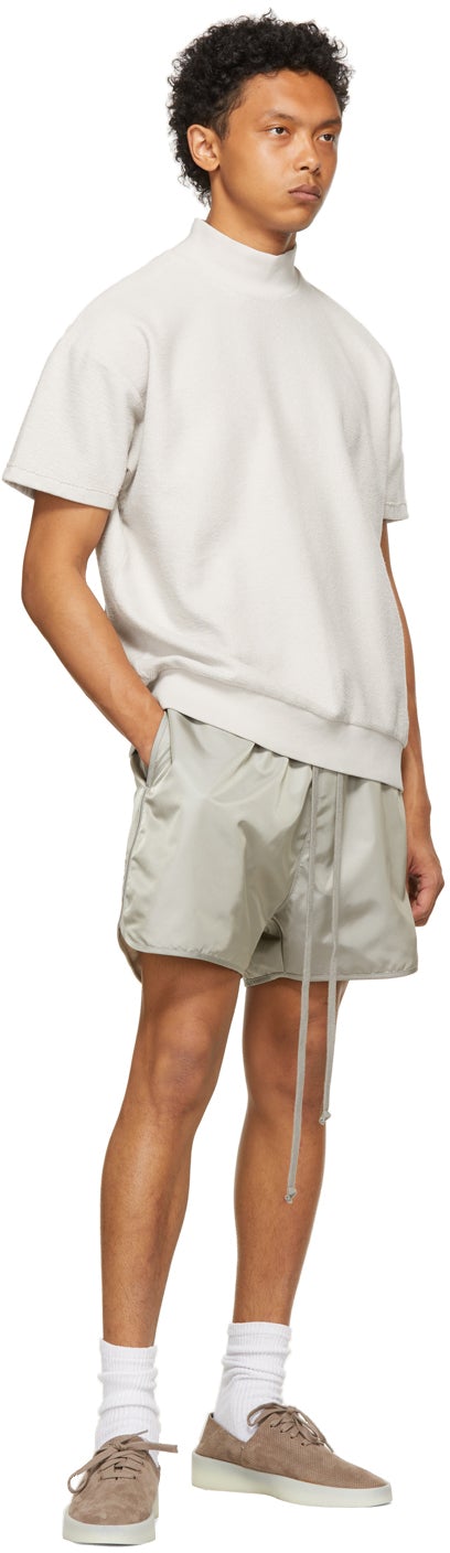 Fear of God Grey Nylon Track Shorts