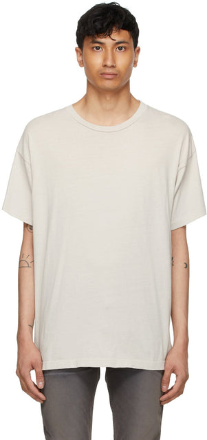 Fear of God Grey Perfect Vintage T-Shirt - Peur de T-shirt Vintage parfait Grey Grey Grey - 하나님의 두려움 그레이 완벽한 빈티지 티셔츠
