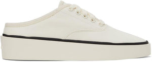 Fear of God White Canvas 101 Backless Sneakers - Peur de la Canvas blanche de Dieu 101 Sneakers sans dos - 하나님의 두려움 흰색 캔버스 101 백리스 스니커즈