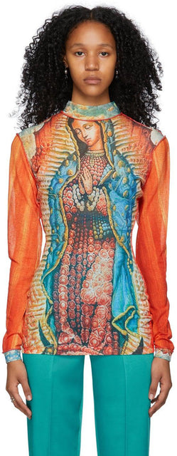 Feben Multicolor Leos Long Sleeve T-Shirt - T-shirt à manches longues à manches longues FEBEN MULTICOLOR LEOS - Feben Multicolor Leos Long Sleeve T 셔츠