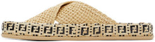 Fendi Beige 'Forever Fendi' Reflections Sandals