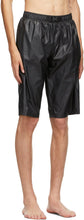 Fendi Black Belt Surf Shorts