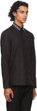 Fendi Black Embroidered Collar Shirt