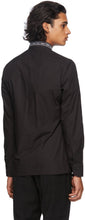 Fendi Black Embroidered Collar Shirt