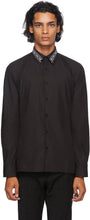 Fendi Black Embroidered Collar Shirt - Chemise à col brodé noir Fendi - 펜디 블랙 수 놓은 칼라 셔츠