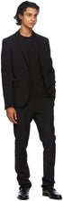 Fendi Black 'Forever Fendi' Embossed Wool Blazer