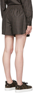 Fendi Black 'Forever Fendi' Gym Shorts
