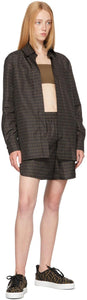 Fendi Black 'Forever Fendi' Gym Shorts