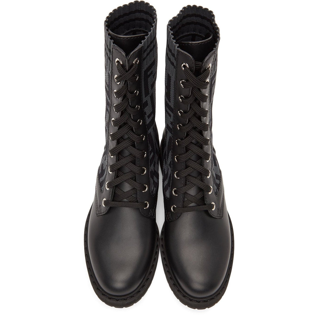 Fendi Black 'Forever Fendi' Rockoko Boots