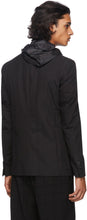 Fendi Black Hooded Logo Blazer
