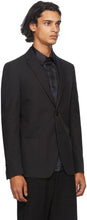 Fendi Black Hooded Logo Blazer