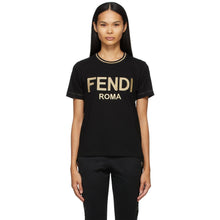 Fendi Black Jersey T-shirt - T-shirt Fendi Black Jersey - 펜디 검은 저지 T 셔츠