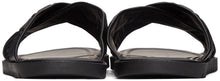 Fendi Black Leather 'Forever Fendi' Slides
