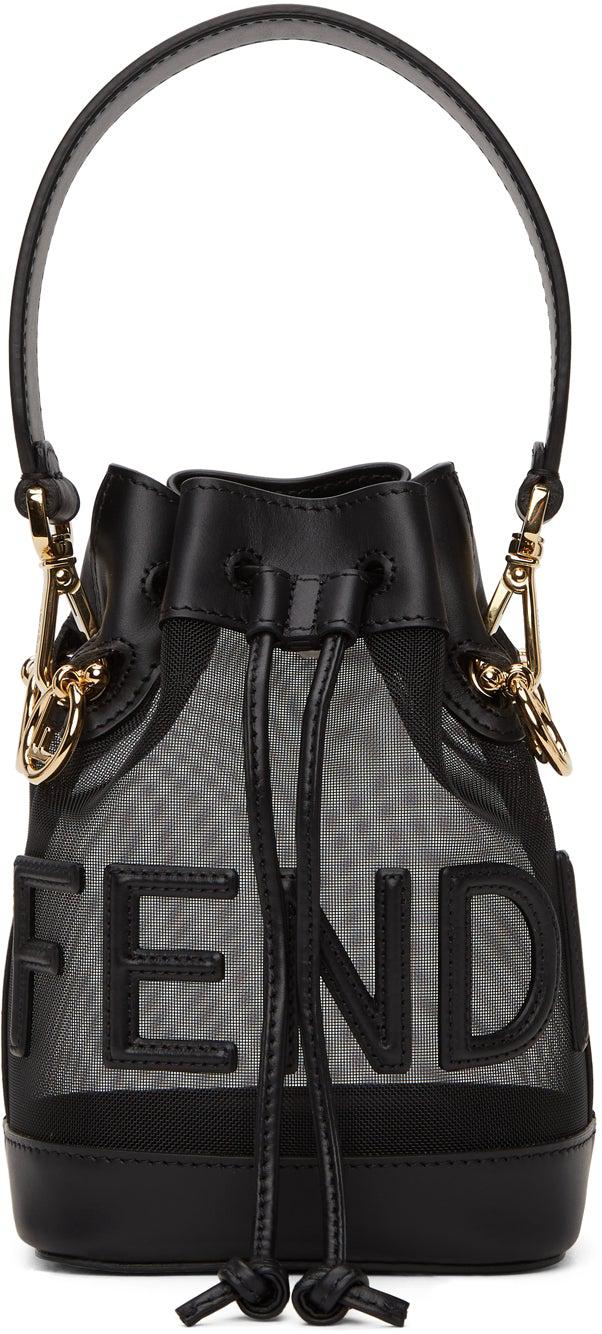 Fendi Black Mon Tresor Mini Leather Bag