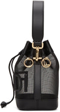 Fendi Black Mesh Mini Mon Tresor Bucket Bag
