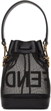 Fendi Black Mesh Mini Mon Tresor Bucket Bag