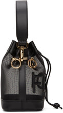 Fendi Black Mesh Mini Mon Tresor Bucket Bag