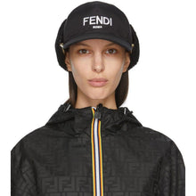 Fendi Black Nylon Baseball Cap - Casquette de baseball nylon noir Fendi - 펜디 블랙 나일론 야구 모자