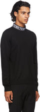 Fendi Black Wool Mock Neck Sweater