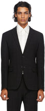 Fendi Black Wool Punched Check Jacket - Veste de contrôle perforée en laine noire Fendi - 펜디 블랙 울 펀치 체크 재킷