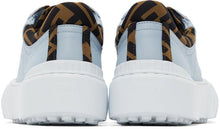 Fendi Blue Canvas 'Fendi Force' Sneakers