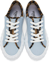 Fendi Blue Canvas 'Fendi Force' Sneakers