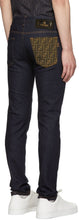 Fendi Blue 'Forever Fendi' Pocket Jeans