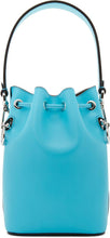 Fendi Blue Mini Allover Mon TrÃ©sor Bucket Bag