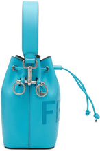 Fendi Blue Mini Allover Mon TrÃ©sor Bucket Bag
