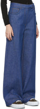 Fendi Blue Wide-Leg Jeans