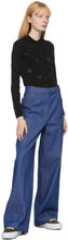 Fendi Blue Wide-Leg Jeans