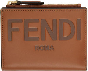 Fendi Brown Logo Wallet - Fendi Brown Logo portefeuille - 펜디 브라운 로고 지갑