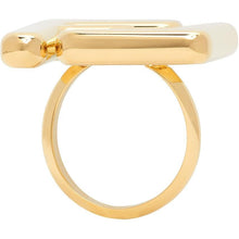 Fendi Gold 'Forever Fendi' Maxi Logo Ring