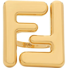 Fendi Gold 'Forever Fendi' Maxi Logo Ring