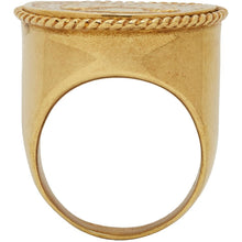 Fendi Gold Karligraphy Ring