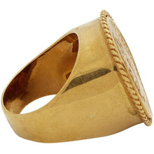 Fendi Gold Karligraphy Ring - Fendi Gold Karligraphy Bague - Fendi Gold Karligraphy 반지