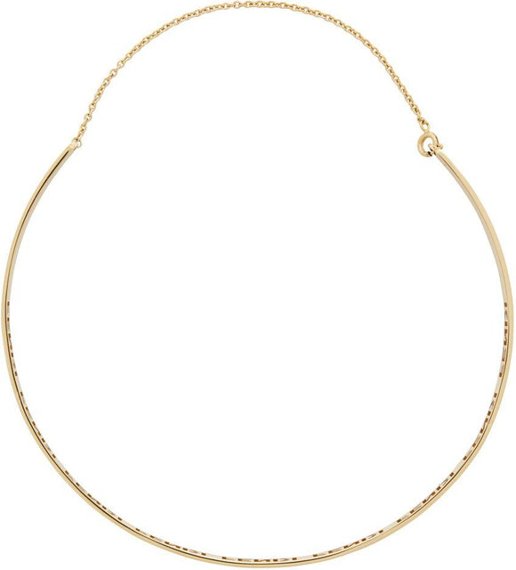 Fendi Gold Signature Necklace - Collier de signature Fendi Gold - 펜디 골드 서명 목걸이