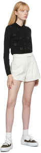 Fendi Off-White Denim Trompe L'oeil Shorts