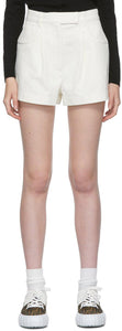 Fendi Off-White Denim Trompe L'oeil Shorts - Fendi Denim blanc cassé trombé l'oeil short - 펜디 오프 화이트 데님 Trompe L 'Oeil 반바지