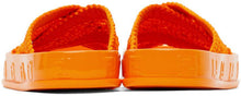 Fendi Orange 'Forever Fendi' Reflections Sandals