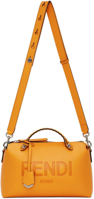 Fendi Orange Medium By The Way Boston Bag - Fendi Orange Medium à la manière du sac de Boston - 펜디 오렌지 중간에 보스턴 백