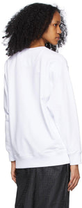 Fendi White Cut-Out Logo Sweatshirt