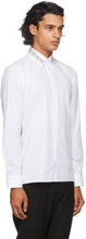 Fendi White Embroidered Collar Shirt
