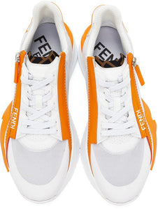 Fendi White 'Fendi Flow' Sneakers