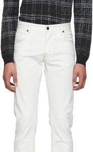 Fendi White 'Forever Fendi' Denim Jeans
