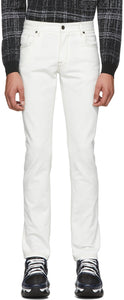 Fendi White 'Forever Fendi' Denim Jeans - Fendi White 'Forever Fendi' Jean Denim - Fendi White 'Forever Fendi'데님 청바지