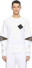 Fendi White 'Forever Fendi' Patch Sweatshirt - Sweat-shirt de patch Fendi White 'Forever Fendi' - Fendi White 'Forever Fendi'패치 스웨터