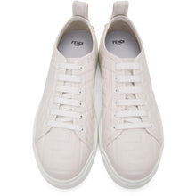 Fendi White 'Forever Fendi' Rise Sneakers - Fendi White 'Forever Fendi' montée baskets - Fendi White 'Forever Fendi'Rise Sneakers.