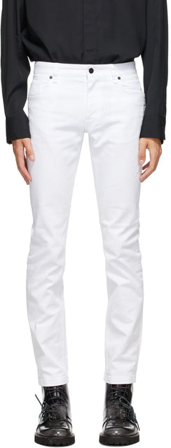 Fendi White Joshua Vides Edition Skinny Jeans - Fendi White Joshua Vide Edition Jeans maigre - Fendi White Joshua는 버전 스키니 청바지를 제공합니다