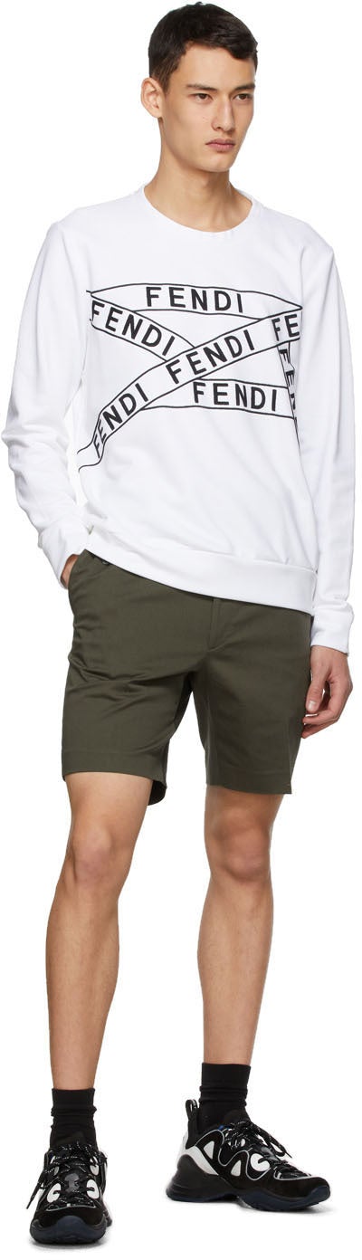Fendi White Logo Sweatshirt